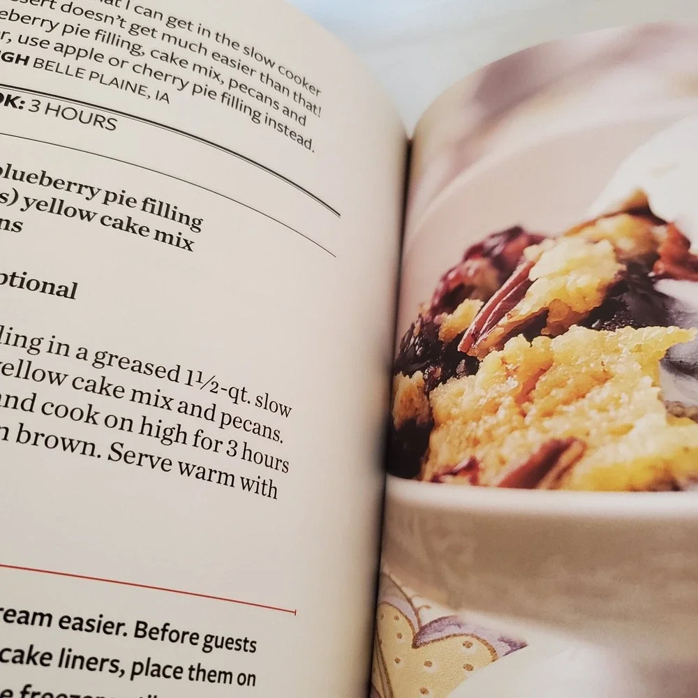 Lot Of 2 Taste of Home Large Print Make Ahead and Slow Cooker Hardcover EZ Read